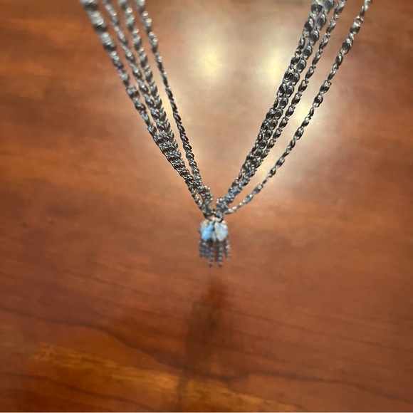 Vintage Sarah Coventry Silvery Cascade Silver tone multi strand Necklace - Picture 12 of 16